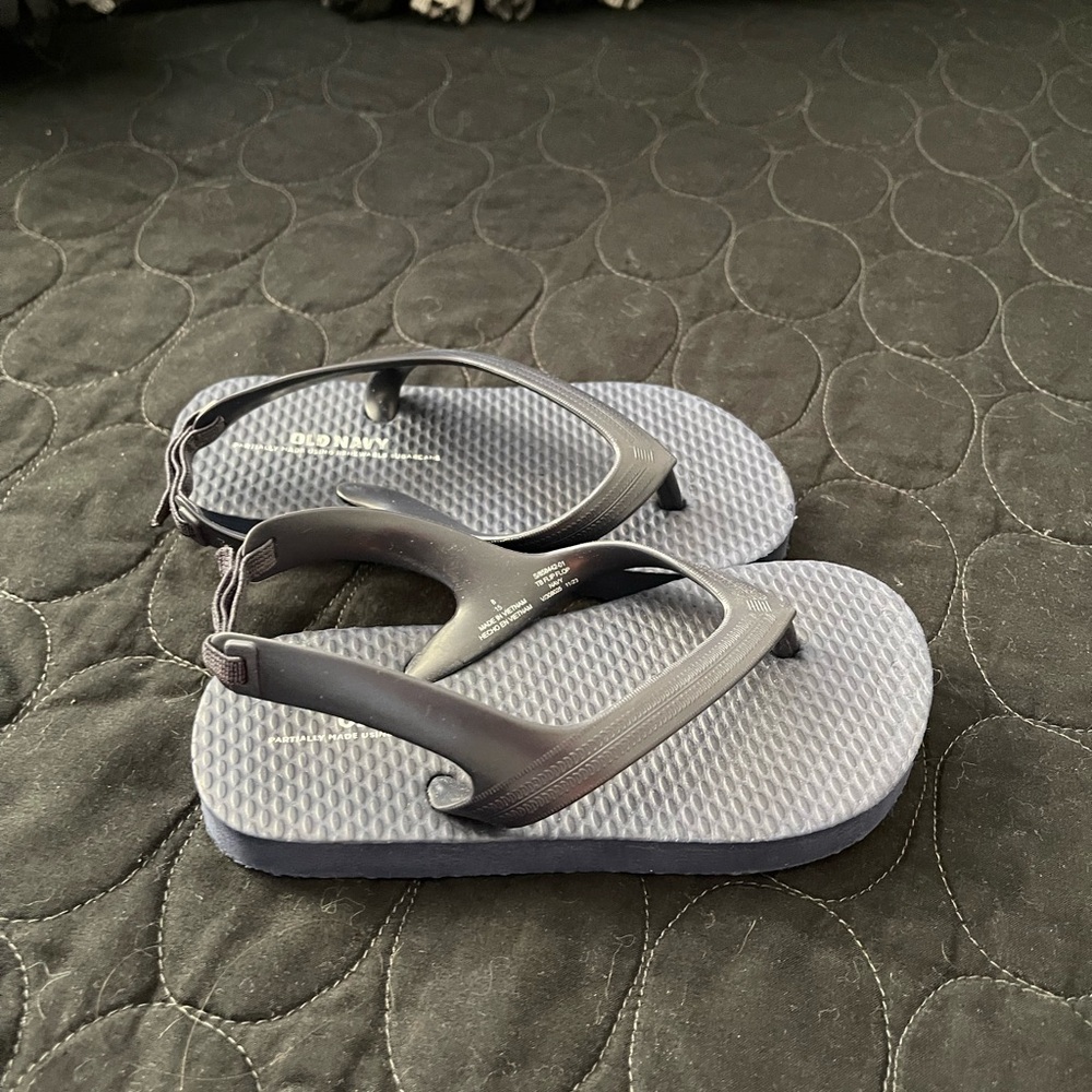 Old Navy Kids Flip Flops Navy Blue